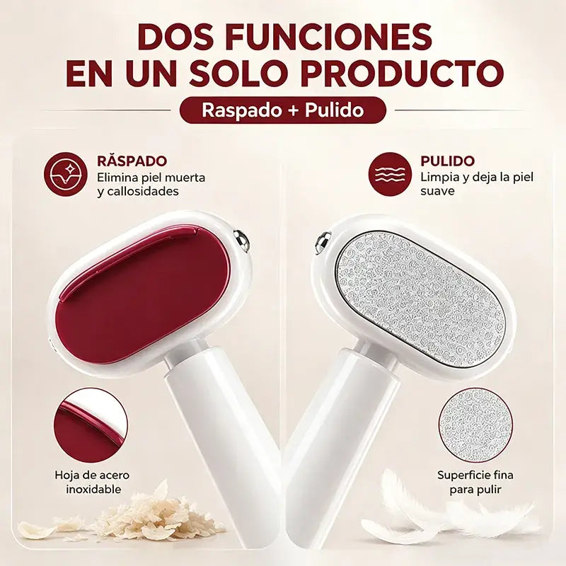 ⏰🔥 2 herramientas para pedicura + 4 cuchillas de repuesto 🏆 Raspador de pies de doble cara para eliminar callos ✨🦶