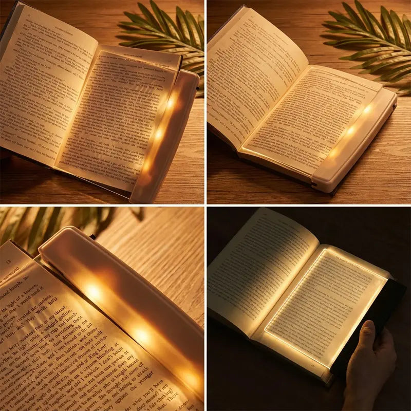 📜💡Svjetlo za čitanje s noćnim vidom i ravnim LED panelom, svjetlo za čitanje koje štiti oči
