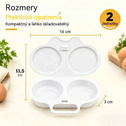 🎁2 kusy za 20 €💥Vajíčkový hrniec do mikrovlnky: dvojitý, nepriľnavý a ľahko sa čistí.🏠