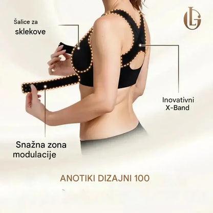 🎉Posebna ponuda zadnjeg dana - 60% POPUSTA⚡ Grudnjak s križnim leđima i jednostavnim kopčanjem sprijeda, ispravlja držanje, dizajn bez žice, pruža potpunu potporu i udobnost