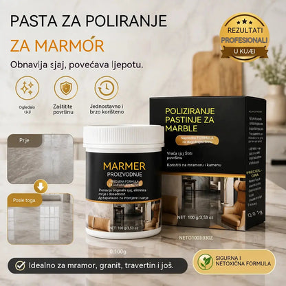 🥳 🔥 2 stavke 23 eura! ✨ Pasta za poliranje mramora – Uklanja ogrebotine, vraća sjaj i štiti površine za samo 2 minute 🛡️
