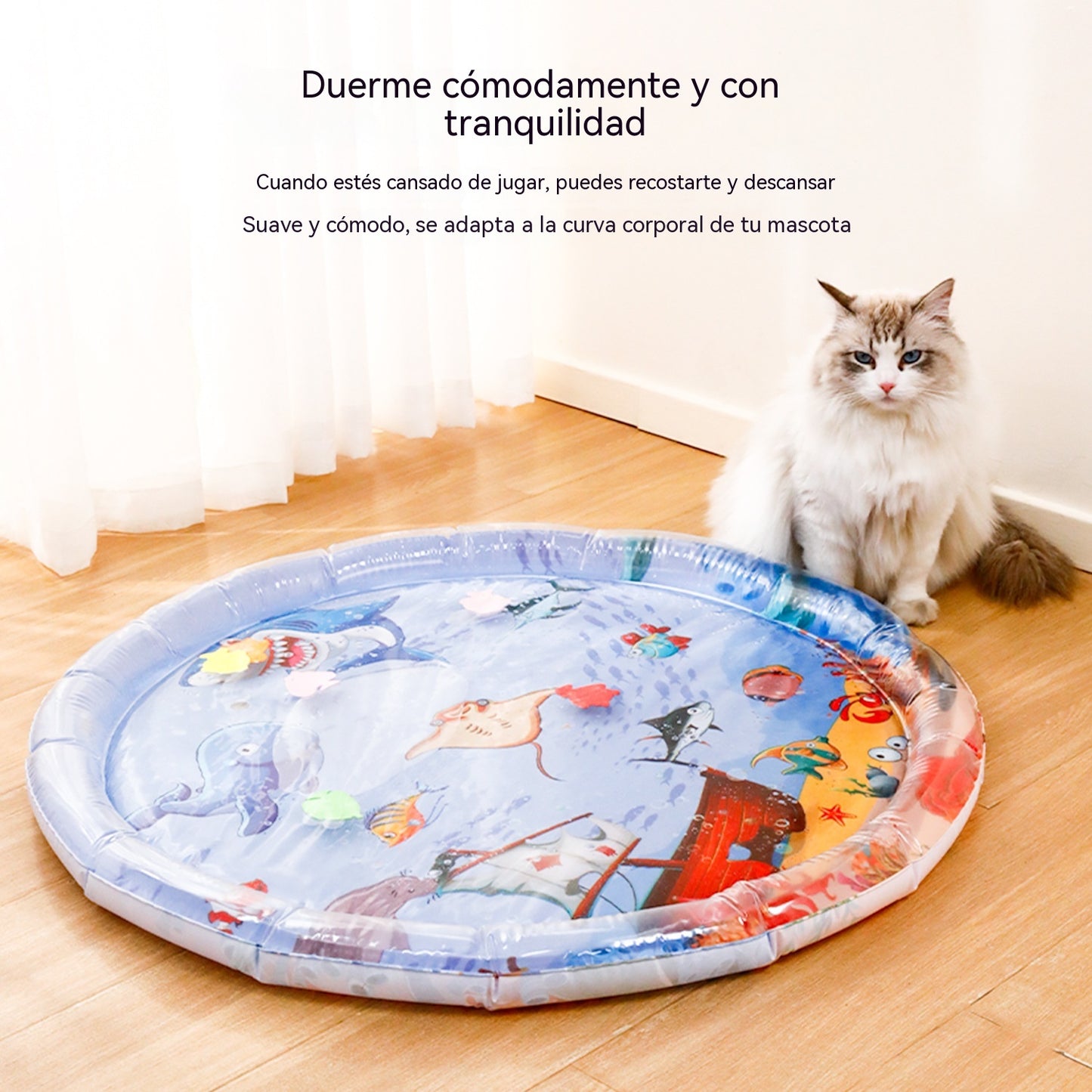 【29€】65cm*65cm【  2 alfombrillas refrigerantes】+Bomba de aire--Alfombrilla o almohadilla refrescante para mascotas en verano