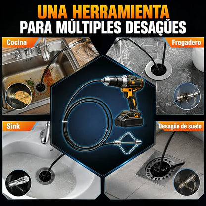 Herramientas para desatascar alcantarillas e inodoros
