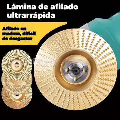 ⚙️🧰【1 juego【3 piezas】--- 24€】 Disco multifuncional para dar forma a la lijadora angular para madera