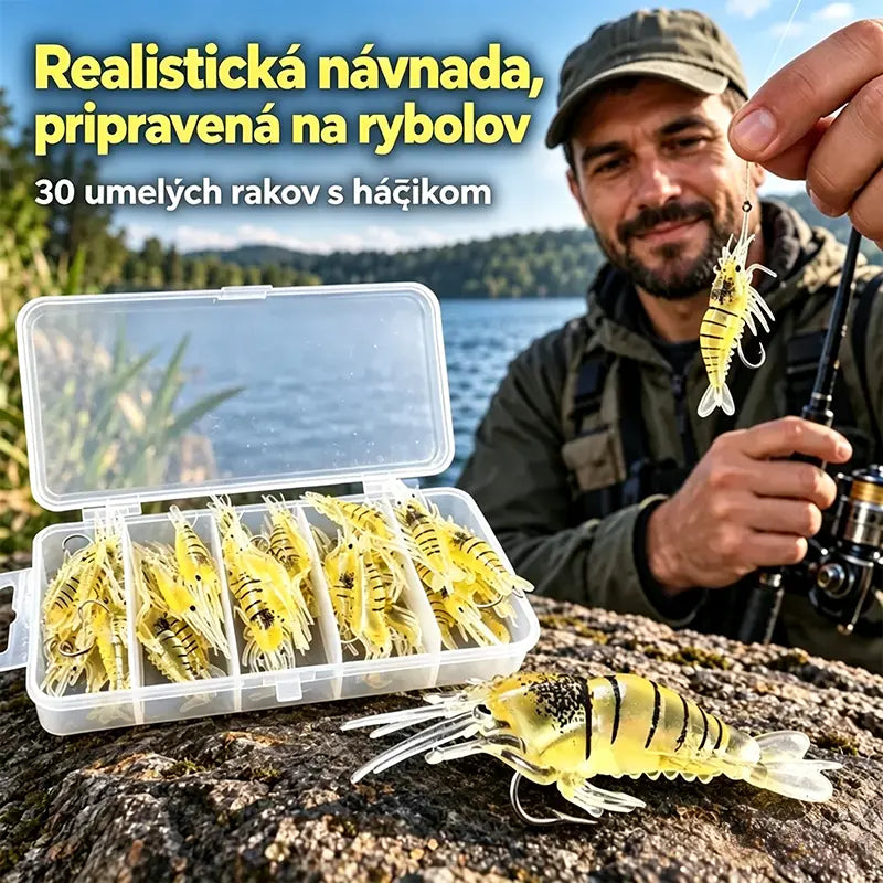 ⏰ Časovo obmedzená ponuka: za polovičnú cenu ✨ Bionická mäkká nástraha v tvare krevety | Vysoko realistická, s prirodzeným pohybom; odolná proti roztrhnutiu a trvácna; vhodná na rybolov v sladkej aj slanej vode 🎣