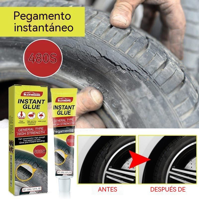 Compra 1 y llévate 1 gratis (2 unidades) 🚙Adhesivo para reparar grietas en neumáticos de coche
