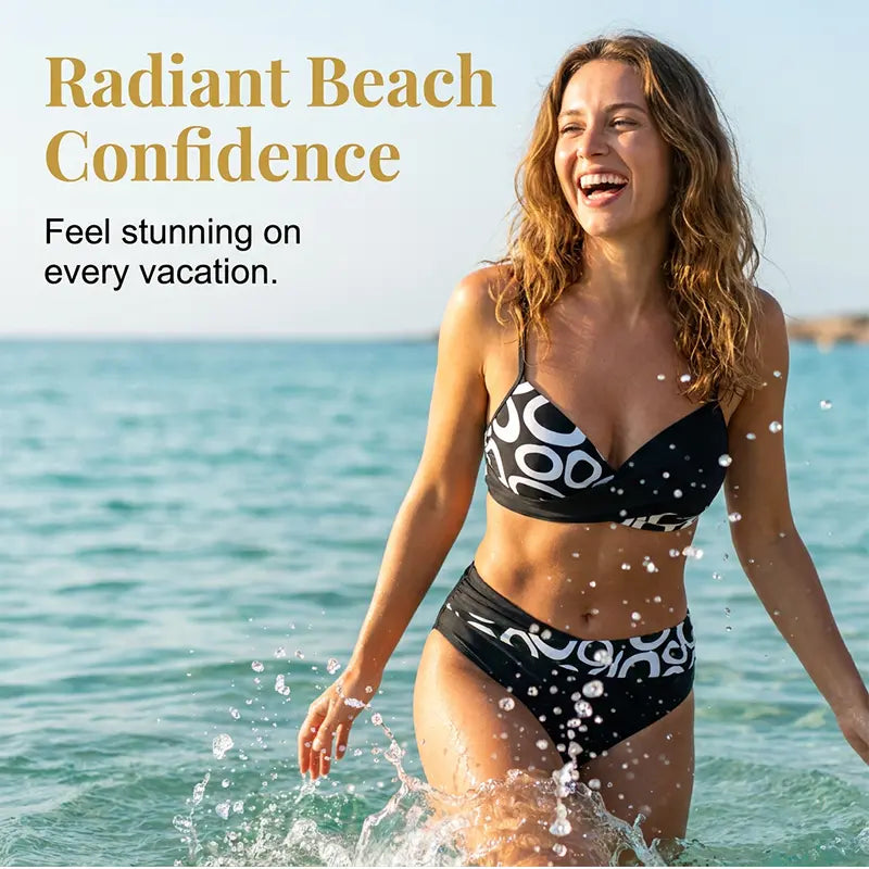 💞 Dámske dvojdielne push-up bikiny 🌊 Zvýraznia vaše krásne krivky, ponúkajú maximálne pohodlie a vyžarujú nadčasovú eleganciu.