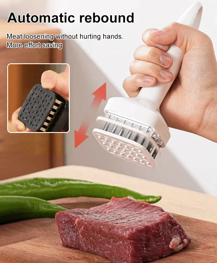 【2 komada 23 Euro】🥩 Omekšivač mesa od igala od nehrđajućeg čelika – omekšava meso bez gnječenja.
