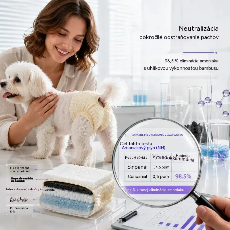 🐶 1 balenie po 10 kusov💧 Jednorazové plienky pre domáce zvieratá: super savé, priedušné a pohodlné, udržia vášho psa alebo mačku v suchu a šťastí 🐱✨
