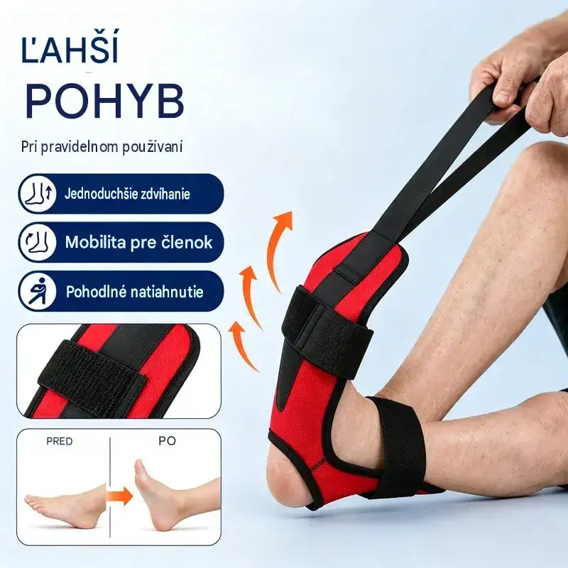 2 kusy za 23 €】Naťahovací pás a strečing väzov na jogu a fitness – priedušný a nastaviteľný popruh na členky a chodidlá, regeneráciu a flexibilitu