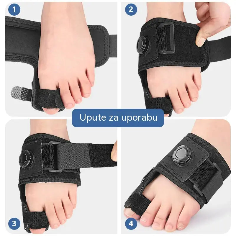 【akiranje od 2 komada】Profesionalni korektori za prste s podesivim gumbima za fiksiranje i odvajanje prstiju, ublažavajući bol. Univerzalna veličina.