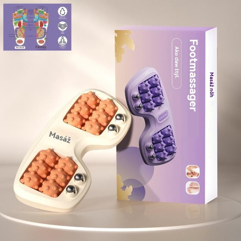 🔥Nový produkt💜Prenosný masážny prístroj na nohy s dvoma valčekmi💜