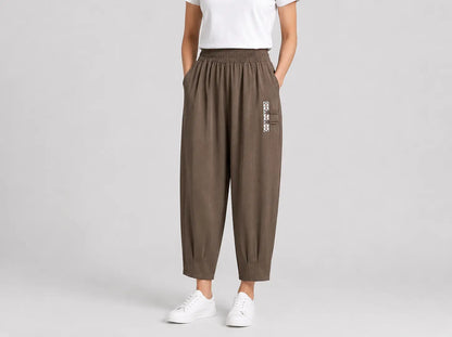 🔥【Kupi 1, dobiješ 1 gratis】🔥【M–4XL】 👖 Lagane i prozračne ljetne pamučno-lanene hlače – moderne ležerne hlače do gležnja