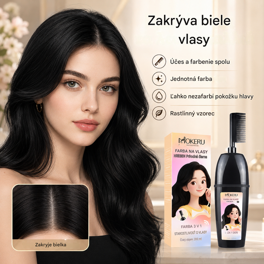 26 eur za fľašu🔥50% zľava na najpredávanejšie produkty!!🦄3v1 hrebeň na farbenie vlasov, krytie šedín💇‍♀️