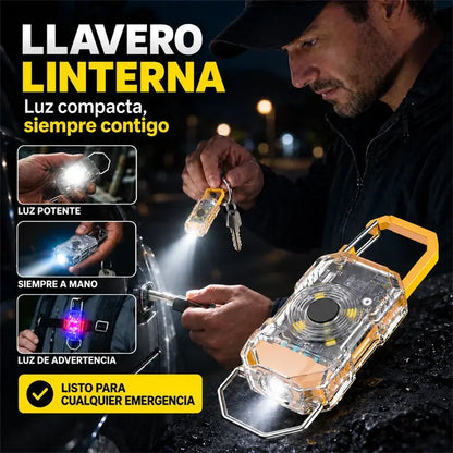 Mini linterna portátil de llavero