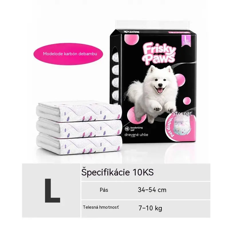 🐶 1 balenie po 10 kusov💧 Jednorazové plienky pre domáce zvieratá: super savé, priedušné a pohodlné, udržia vášho psa alebo mačku v suchu a šťastí 🐱✨