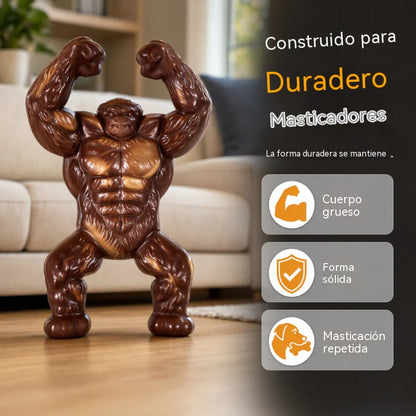 📢📢¡50% de descuento! ⏰ Juguete masticable para perros con forma de gorila, resistente y duradero.
