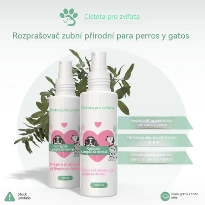 🐶🐱【Kup 1, získej 1 zdarma】Sprej na čištění ústní dutiny a zubů domácích zvířat