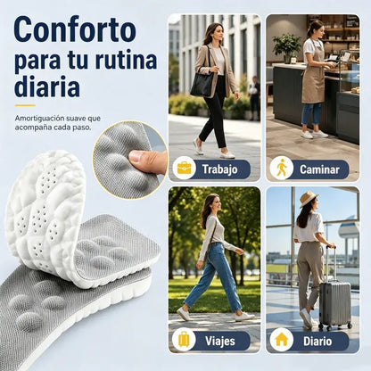 【2 pares por 26 euros】Plantillas deportivas amortiguadoras, transpirables, resistentes al olor y antibacterianas.