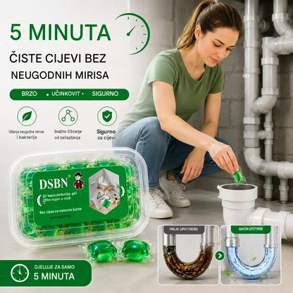 2 kutije (ukupno 100 tableta)🏠💧Drain dezodorans kapsule - bioenzimski sastav neutralizira mirise izravno na njihovom izvoru.
