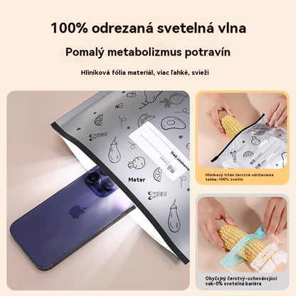 🥩【🔥【10 malých + 10 stredných + 10 veľkých】30 tašiek za 20 eur】Vrecko z hliníkovej fólie potravinárskej kvality so zipsom na zachovanie čerstvosti, vhodné do domácej chladničky