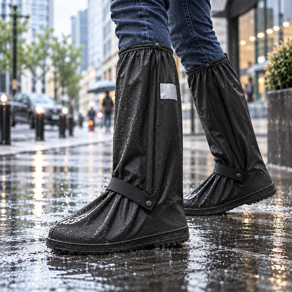 【1 par】¡Evita que tus zapatillas se empapen! Cubrezapatos impermeables de alta resistencia: antideslizantes y plegables para llevar en el bolso 🌧️