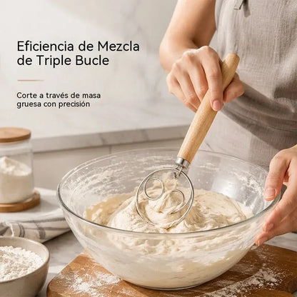 24 euros por pieza--Utensilio de cocina -- 🥖🥖 Mezcladora de masa danesa de acero inoxidable