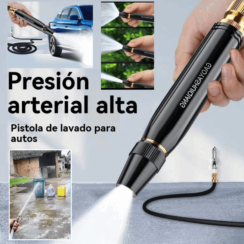 💧🚗🔥🔥Compra 1 y llévate 1 gratis🔥2 piezas 25 euros——Solo 12.5 euros por pieza🔥Nueva boquilla de lavado de autos de alta presión, universal para regar flores, lavar autos y limpiar el suelo