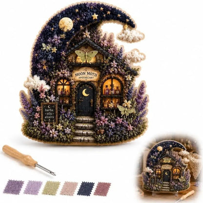 🍄 Kit de arte 3D para tela con diseño de pueblo caprichoso