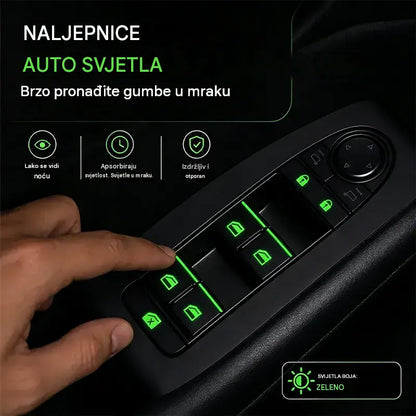 🚗 Fluorescentne naljepnice za gumbe u automobilu | Trenutačno pronađite kontrole čak i noću