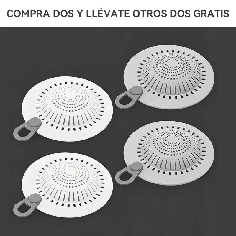 【4 piezas】Colador de fregadero de silicona - Atrapaca de pelo