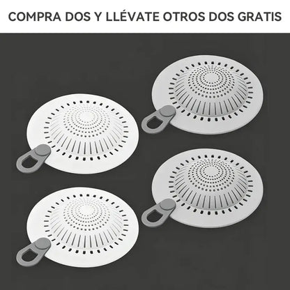 【4 piezas】Colador de fregadero de silicona - Atrapaca de pelo