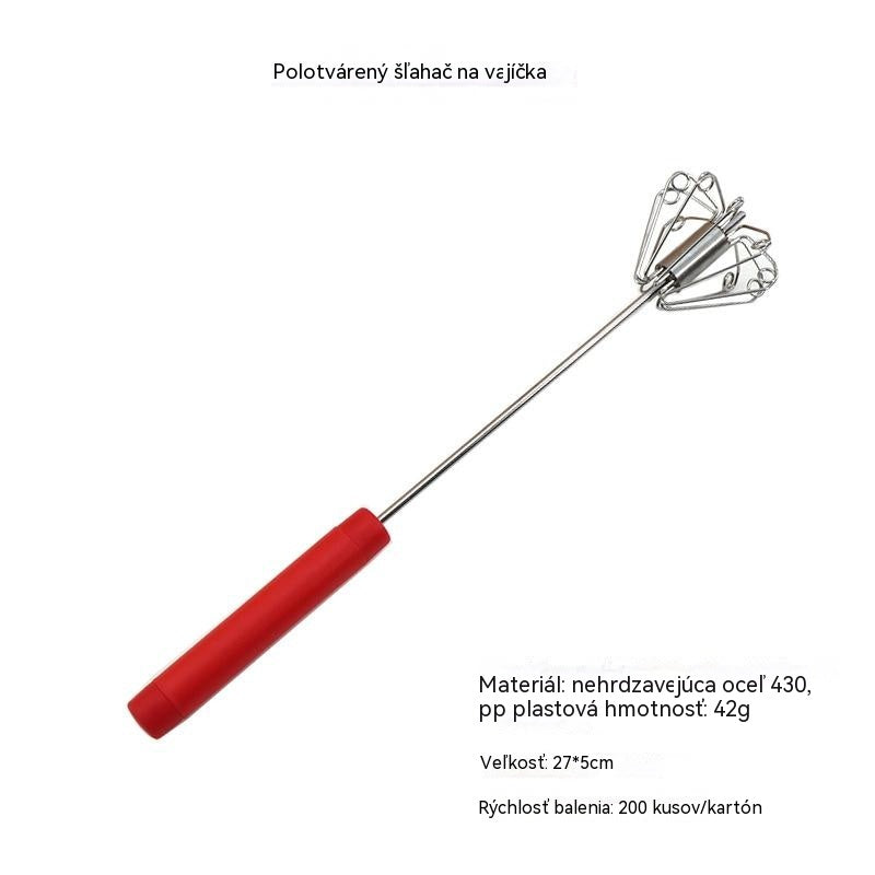 🥳Kúpte 1, získajte 1 zadarmo🥳(2 kusy) 21 eur za kus💞💪 50% zľava! Poloautomatická manuálna metlička na vajcia: stlačte a roztočte – nie je potrebná elektrina.