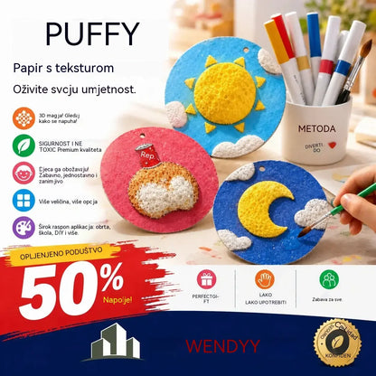 🎄Posebna ponuda iznenađenja! 🔮Savladajte čaroliju crtanja! 👩‍🎨Papir za crtanje s teksturom pjene🎁