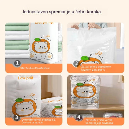 ✨🗃️ 5 komada za 27 € 💨 Velika vakuumska vreća za pohranu s kompresijom: ne zahtijeva pumpu, ne propušta zrak i idealna je za uštedu prostora u koferima i kod kuće ✈️