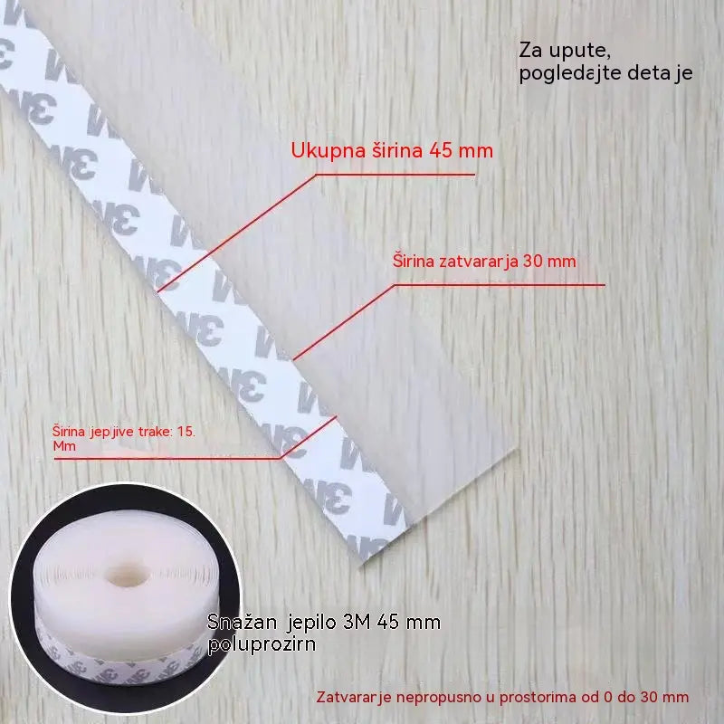 🚪 PVC brtvena traka za donju stranu vrata – Otporna na prašinu i propuh