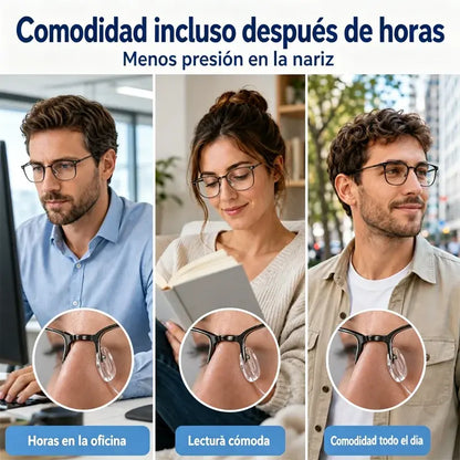 【20 piezas + kit completo de herramientas】Almohadillas nasales de silicona ultrasuaves con airbag para gafas