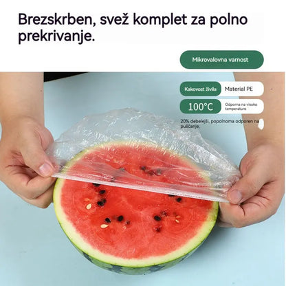 ⏳50% popust🔥【500 kosov】26 €🎉Več kupite, več prihranite🎁Elastični ovoji za živila za enkratno uporabo, primerni za sklede in krožnike