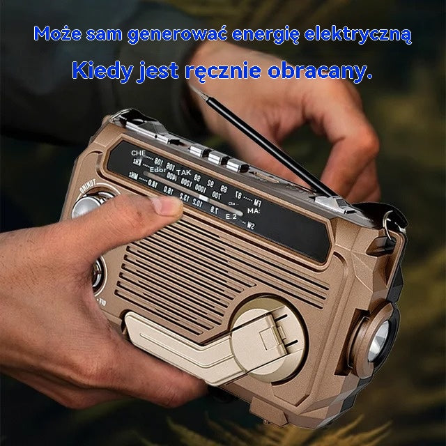 Przenośna wielofunkcyjna latarka radiowa AM
