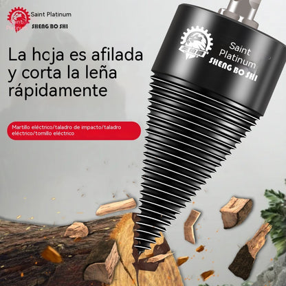 🔩🌲Broca partidora de leña | Divide madera rápida y fácilmente