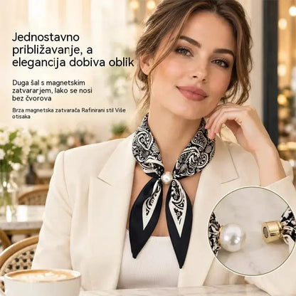 ✨ Paket od 4 uske svilene marama - odišu elegancijom i profinjenošću za proljeće i ljeto! Nježna tekstura, svestrane i jednostavne za kombiniranje - bilo da se nose oko vrata, kao dodatak za kosu ili kao ukras za torbicu!