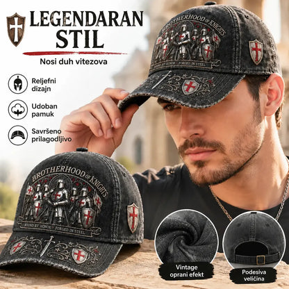 🛡️🧢 Bejzbolska kapa Guardian Knight, podesiva, prozračna i sa zaštitom od sunca.