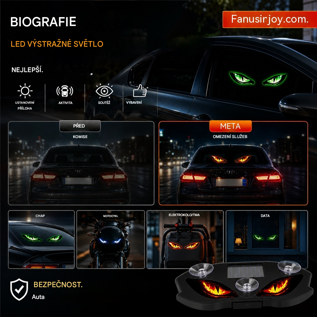 【Kúpte 1 a druhý dostanete zadarmo】2 kusy za 22 eur.🚗👀Solárne LED výstražné svetlá do auta | Priťahujú všetku pozornosť, zvyšujú bezpečnosť jazdy – bezdrôtový design, automatická detekcia, vysoká všestrannosť ✨