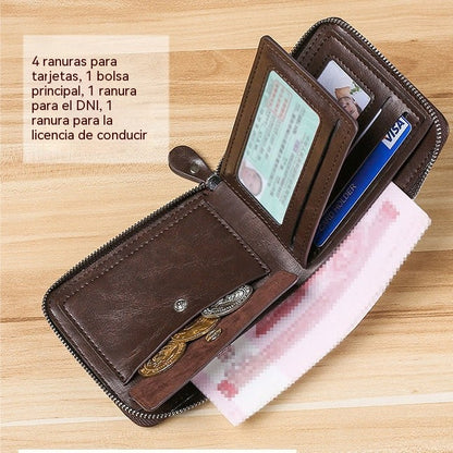 💳 Tarjetero multifuncional con ranura RFID para múltiples usos