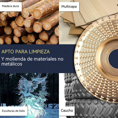 ⚙️🧰【1 juego【3 piezas】--- 24€】 Disco multifuncional para dar forma a la lijadora angular para madera