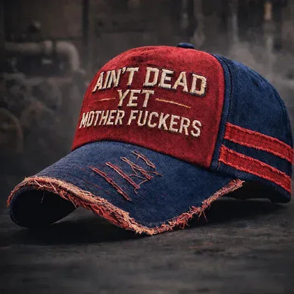 Gorra de camionero vintage "Aún no estoy muerto"