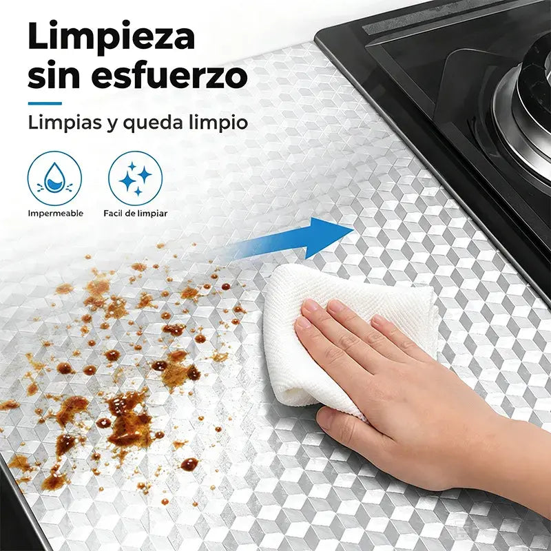 🏆 ¡Oferta especial de último día! 🔥Compra más y ahorra más🎁 Papel tapiz autoadhesivo para cocina, protector contra salpicaduras, adhesivos impermeables para cocina