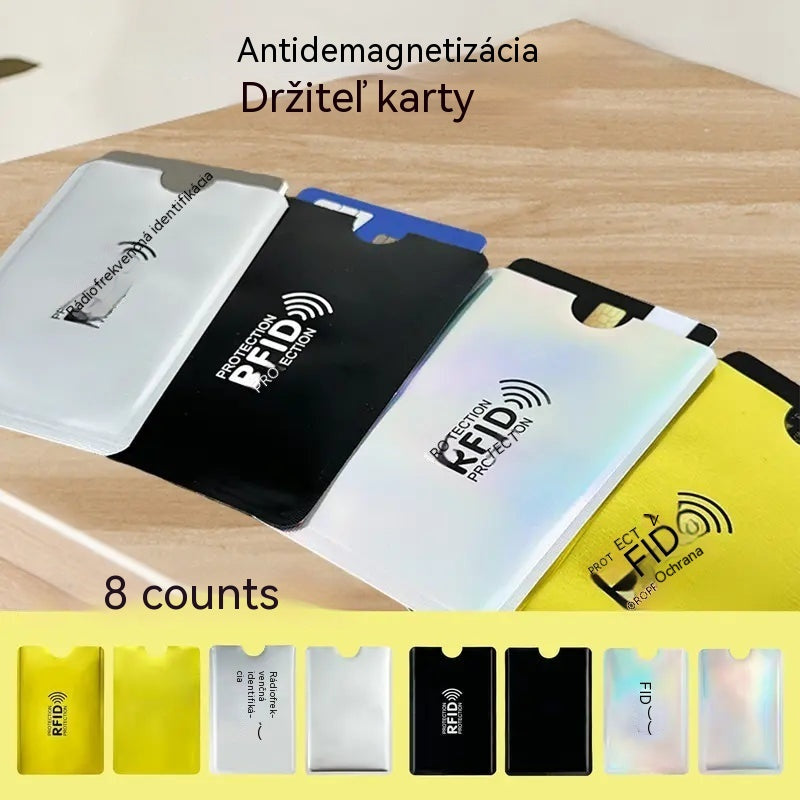 Balenie 8 kusov za 22 € 🔒 8 RFID obalov na karty s ochranou proti krádeži – Chráňte svoje bankové karty a identifikačné karty