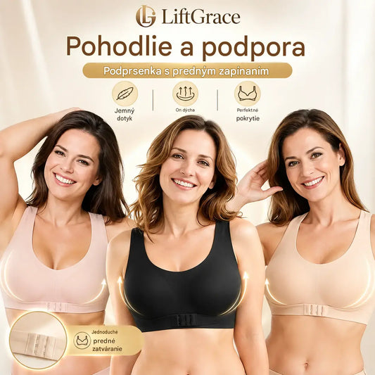 2 položky za 22 eur🎉VÝPREDAJ POSLEDNÉHO DŇA - ZĽAVA 60%⚡Podprsenka s jednoduchým zapínaním spredu a prekríženým chrbtom, korekciou držania tela a podprsenkou bez kostic pre plnú oporu a pohodlie