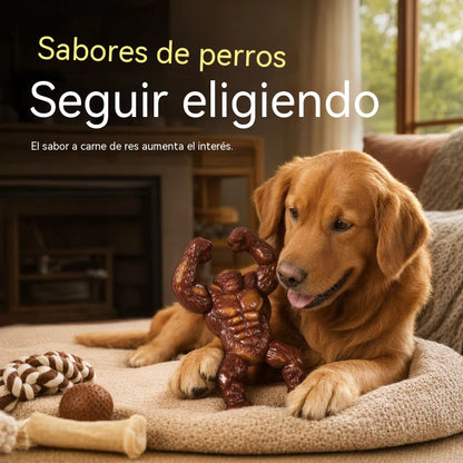 📢📢¡50% de descuento! ⏰ Juguete masticable para perros con forma de gorila, resistente y duradero.
